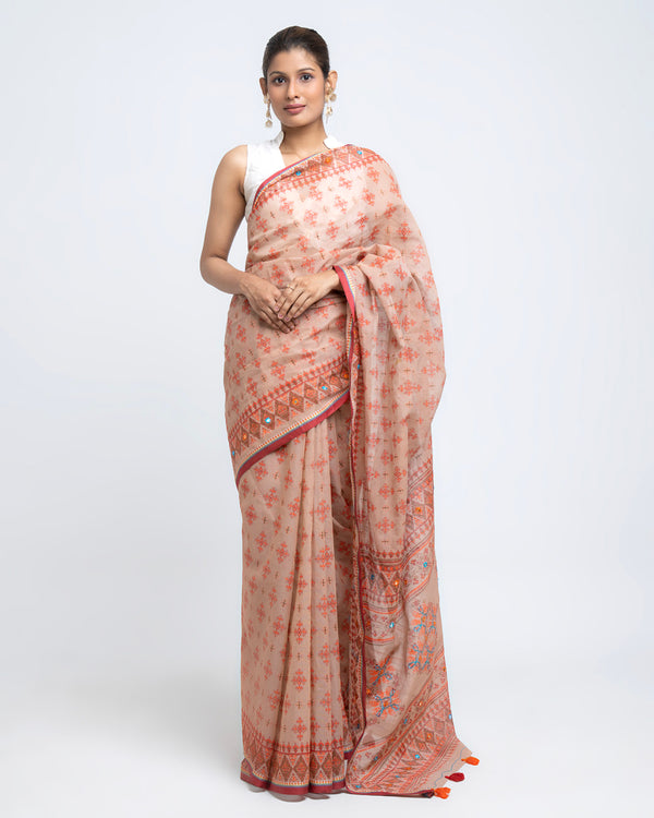 Half Silk Boutique Saree With Blouse Piece (SB01)