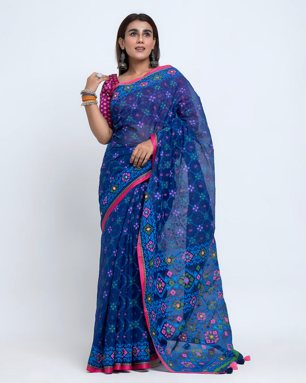 Half Silk Boutique Saree With Blouse Piece (SB04)