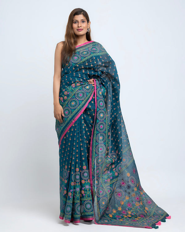 Half Silk Boutique Saree With Blouse Piece (SB02)