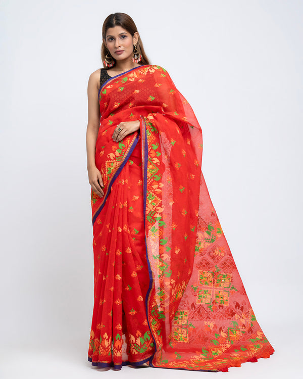 Half Silk Boutique Saree With Blouse Piece (SB03)