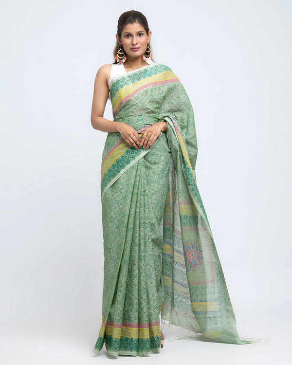 Cotton Boutique Saree With Blouse Piece (SC01)